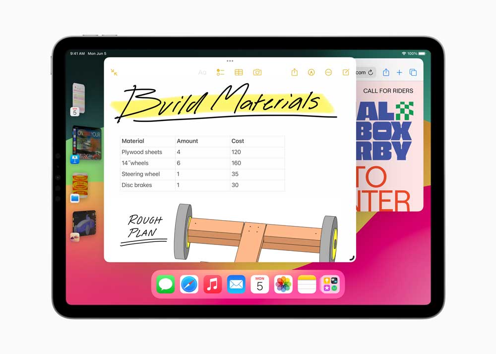 iPadOS 17 Stage Manager feature